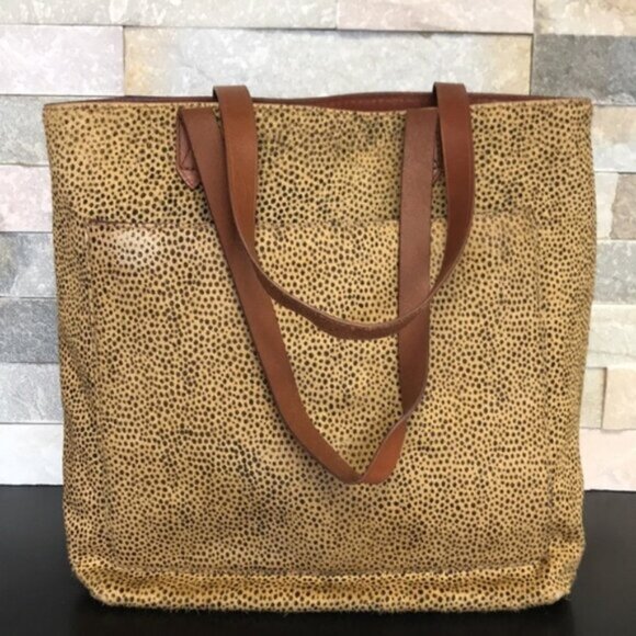 MADEWELL Genuine Calf Hair Med.Transport Tote(9) - Picture 6 of 12
